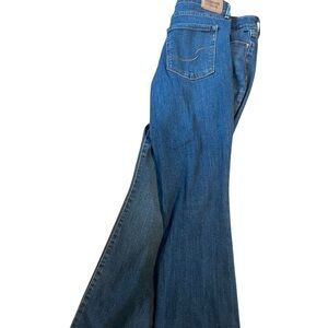 Signature by Levi Strauss Blue Flare Wide Leg Jeans